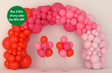 Load image into Gallery viewer, 16ft Pink Balloon Arch Kit 16Ft with 2 Extra Balloon Stands & Pump | Video eBook Instruction | Ideal Bachelorette Party Decorations