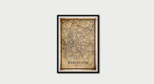 Load image into Gallery viewer, Retro Manchester Road Map Print Photo
