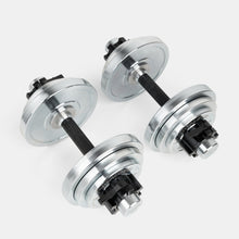 Lade das Bild in den Galerie-Viewer, Steel Loadable Dumbbells (Pair, 6-24kgs) - Vital Gym
