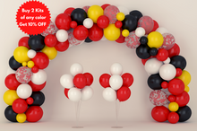 Lade das Bild in den Galerie-Viewer, Mickey Mouse Themed Balloon Arch Kit
