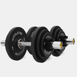 Rubber Loadable Dumbbell (Pair, 5-24kgs) - Vital Gym