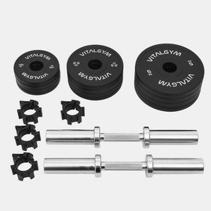 Rubber Loadable Dumbbell (Pair, 5-24kgs) - Vital Gym