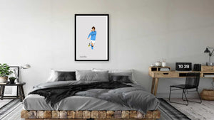 David Silva Manchester City Print Photo