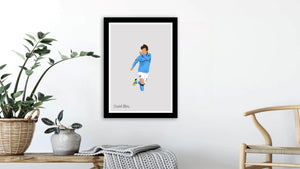 David Silva Manchester City Print Photo