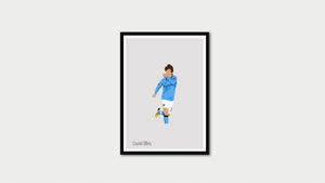 David Silva Manchester City Print Photo