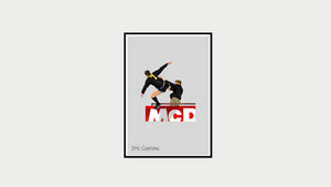 Eric Cantona Kicking Man United Print Photo