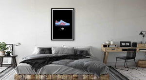 Adidas Spezial Manchester Black Background Print Photo