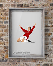 Load image into Gallery viewer, Ole Gunnar Solskjaer Has Won It Champions League 1999 Print Photo
