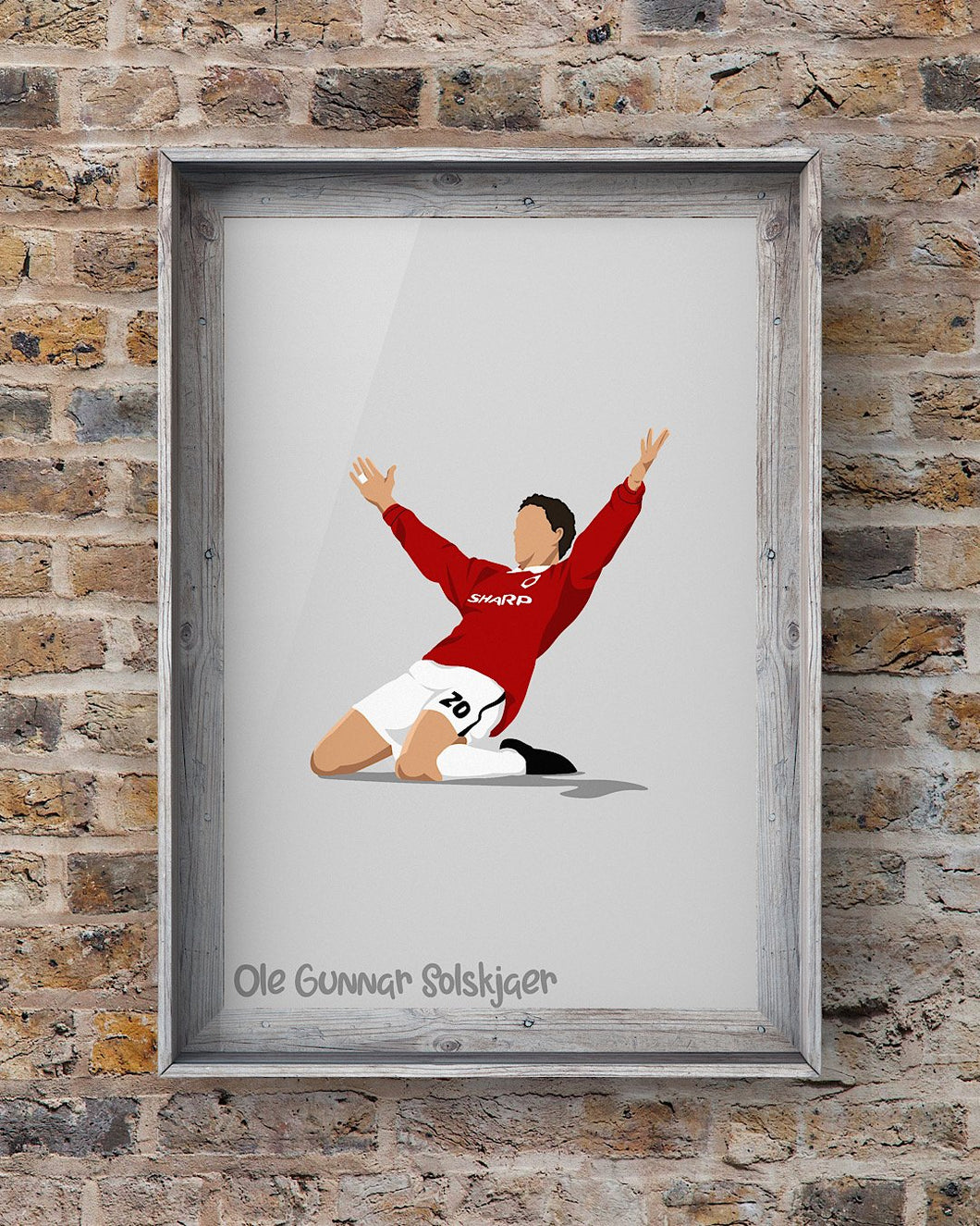 Ole Gunnar Solskjaer Has Won It Champions League 1999 Print Photo