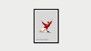 Ole Gunnar Solskjaer Has Won It Champions League 1999 Print Photo