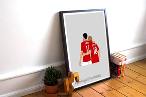 Ryan Giggs and Paul Scholes Man United Print Photo