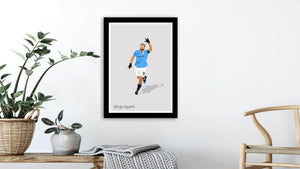 Sergio Aguero Manchester City Print Photo