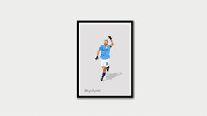 Sergio Aguero Manchester City Print Photo