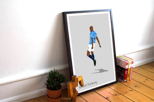 Vincent Kompany Celebration Man City Print Photo