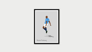 Vincent Kompany Celebration Man City Print Photo