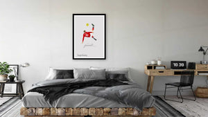 Wayne Rooney Bicycle Kick Man United Print Photo