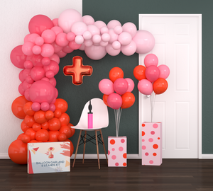 16ft Pink Balloon Arch Kit 16Ft with 2 Extra Balloon Stands & Pump | Video eBook Instruction | Ideal Bachelorette Party Decorations